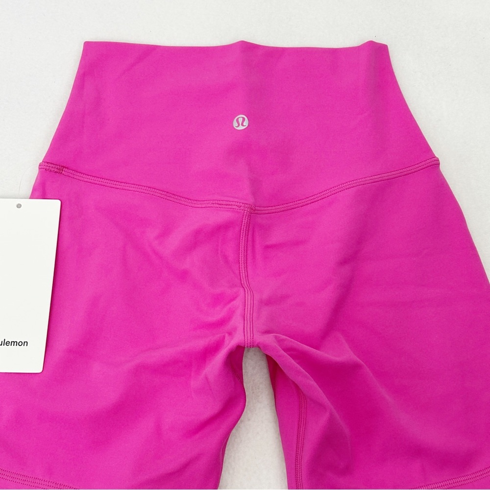NWT Lululemon Align High Rise Short 6” Sonic Pink Size 6 - Picture 3 of 6